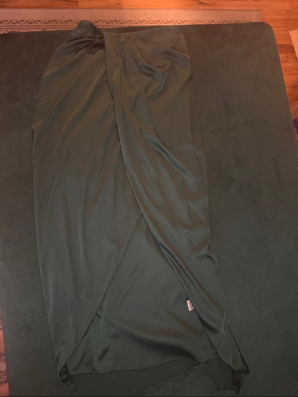Hunter Green Wrap-Front Women's Skirt